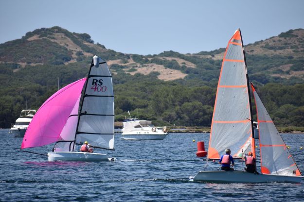 Sailing in Cala Fornells